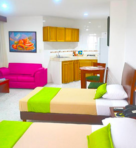 apartamentos 1 dormitorio barranquilla Apartahotel Torre Del Prado
