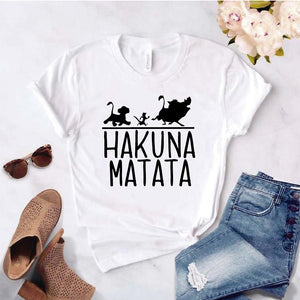 Camiseta estampada T-shirt Hakuna Matata