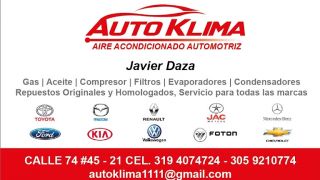 instalacion aire acondicionado barranquilla AIRE ACONDICIONADO AUTOMOTRIZ JAVIER DAZA AC